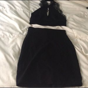 2 piece bodycon dress
